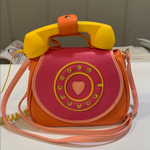 Handbags - Colorful Retro Telephone Handbag